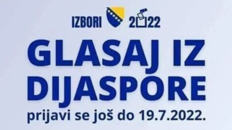 Rok za podnošenje prijava za glasanje izvan BiH ističe 19. jula